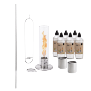 Hofats Spin 90 Silver Garden Torch Bundle