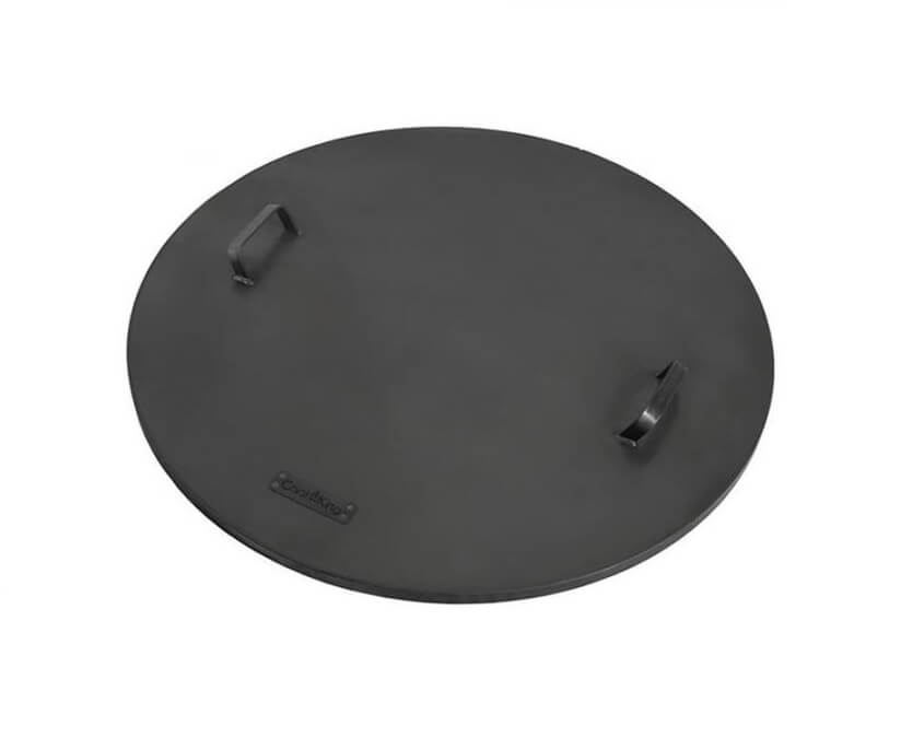 80cm Fire Pit Lid With Rings Hand Finished Quality Steel Lid