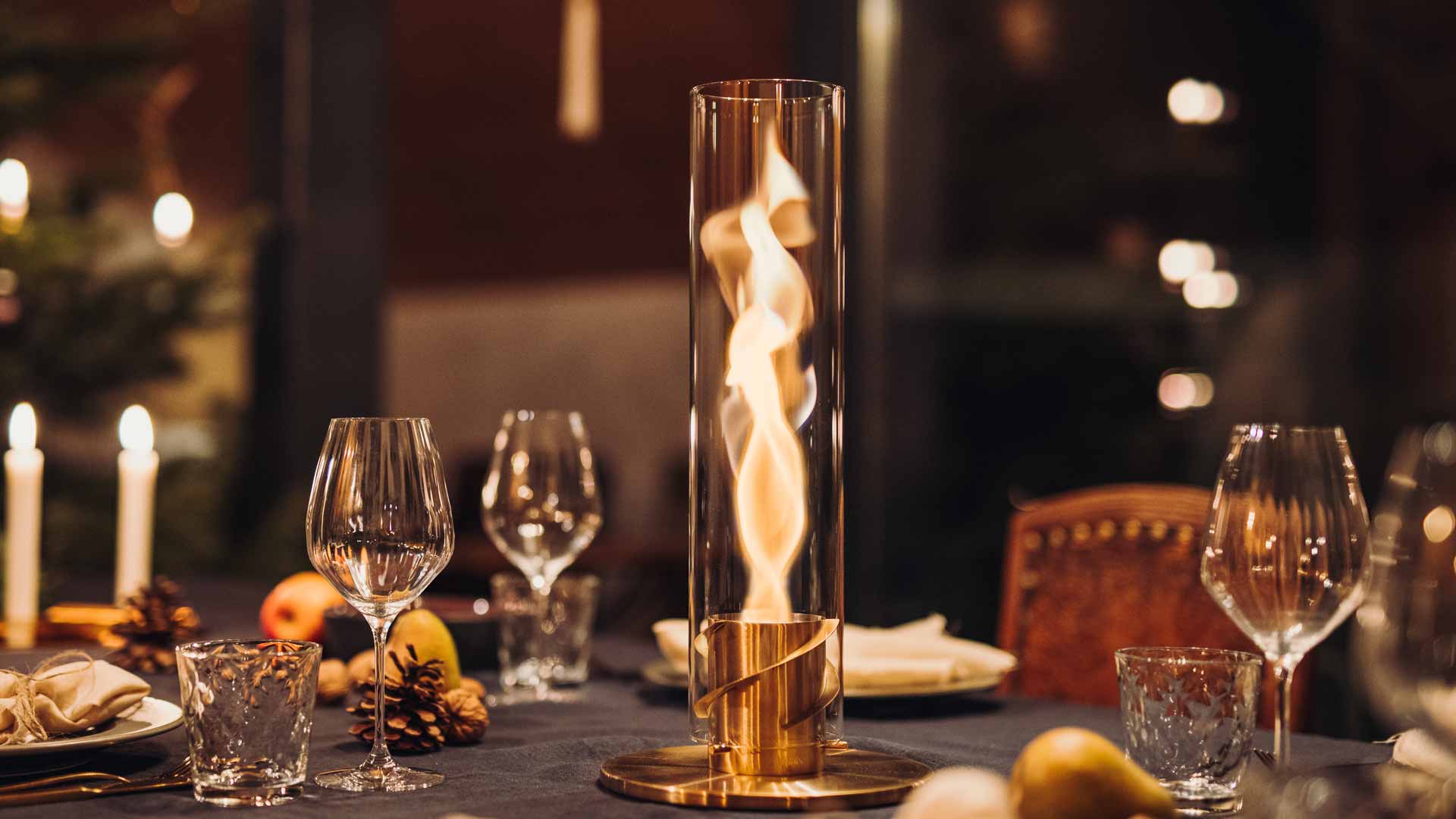 SPIN tischfeuer gold weihnachten 2021 header