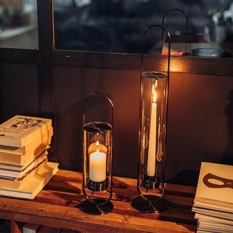 hofats oval candle black